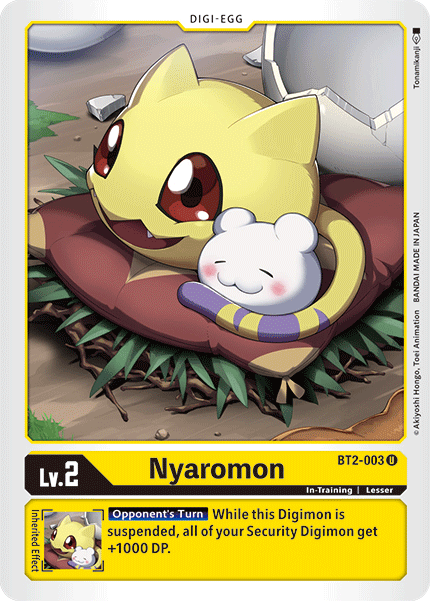 Nyaromon [BT2-003] [Release Special Booster Ver.1.5] - Digimon