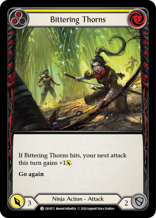 Bittering Thorns [CRU072] 1st Edition Normal - Flesh And Blood