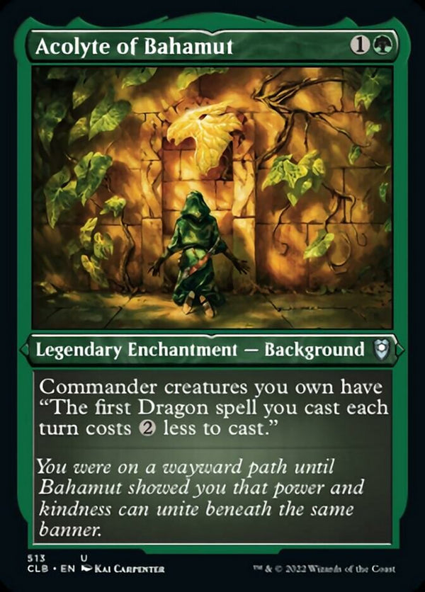 Acolyte of Bahamut (Foil Etched) [Commander Legends: Battle for Baldur's Gate] - Magic: The Gathering