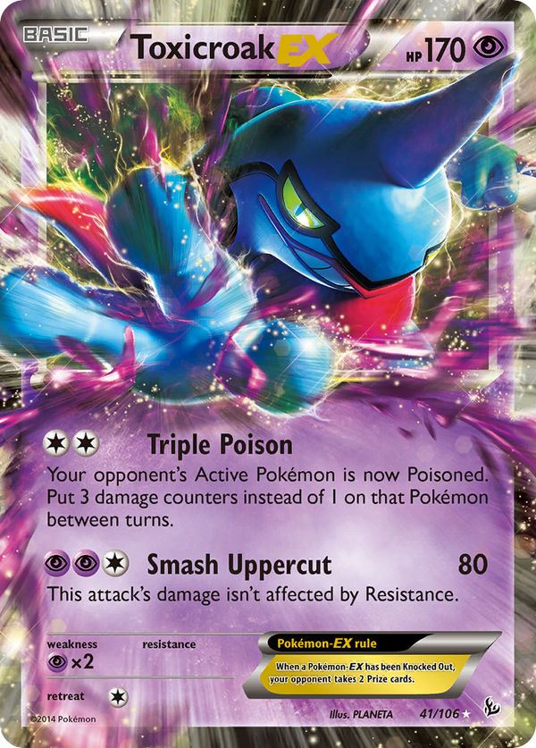 Toxicroak EX (41/106) [XY: Flashfire] - Pokémon