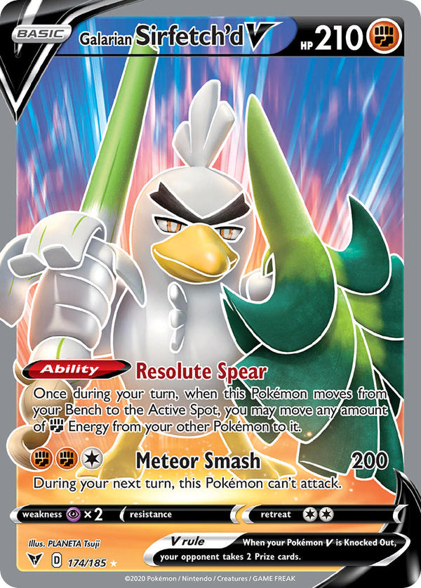 Galarian Sirfetch'd V (174/185) [Sword & Shield: Vivid Voltage] - Pokémon