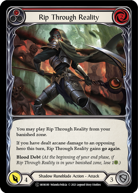 Rip Through Reality (Red) [U-MON180] Unlimited Normal - Flesh And Blood