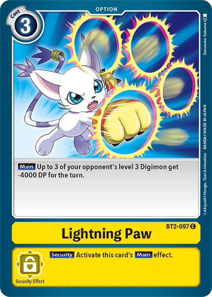 Lightning Paw [BT2-097] [Release Special Booster Ver.1.5] - Digimon