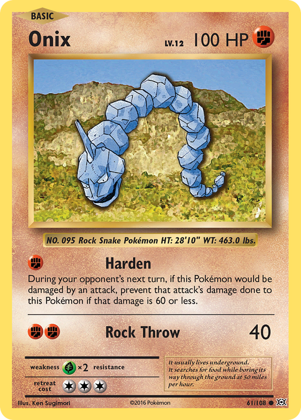 Onix (61/108) [XY: Evolutions] - Pokémon