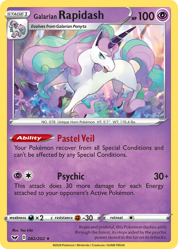 Galarian Rapidash (082/202) [Sword & Shield: Base Set] - Pokémon
