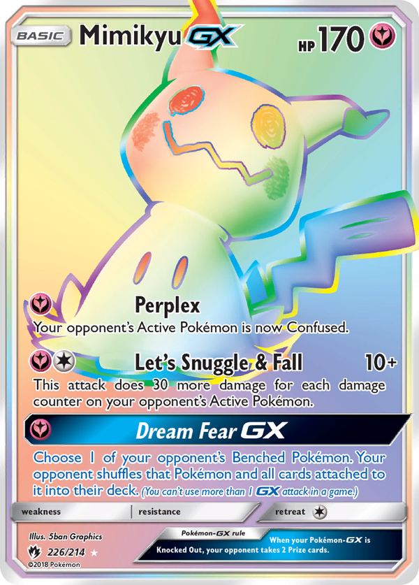 Mimikyu GX (226/214) [Sun & Moon: Lost Thunder] - Pokémon