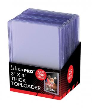 Ultra Pro 3" X 4" Clear Regular 100pt Toploader 50ct