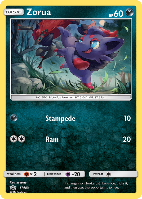 Zorua (SM83) [Sun & Moon: Black Star Promos] - Pokémon