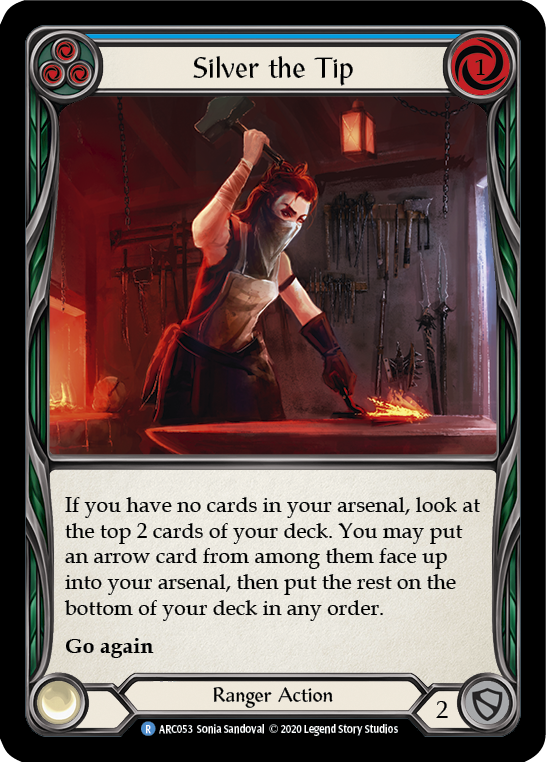 Silver the Tip (Blue) [ARC053] Unlimited Rainbow Foil