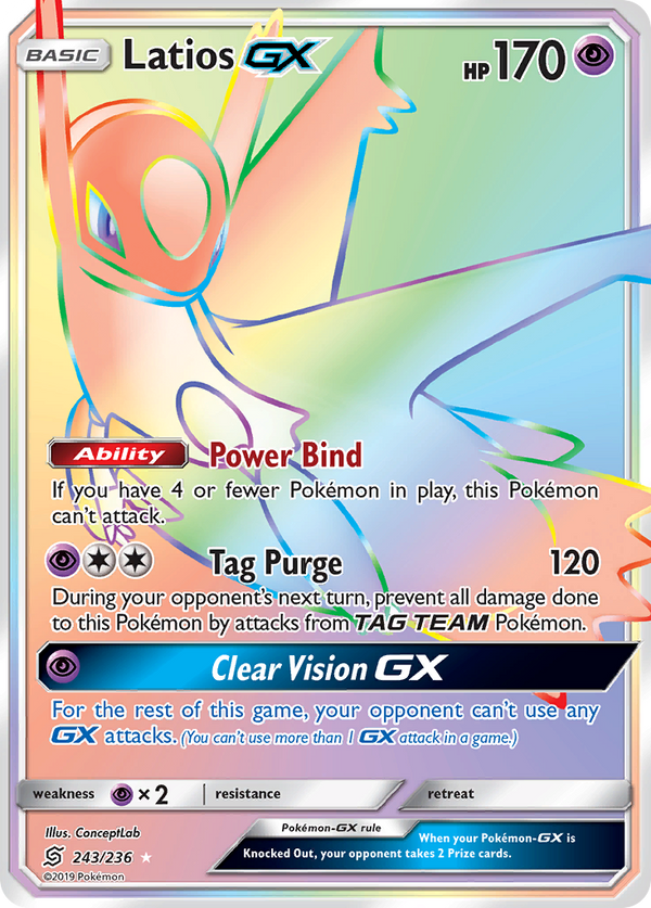 Latios GX (243/236) [Sun & Moon: Unified Minds] - Pokémon