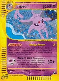 Espeon (H9) [Aquapolis] - GRADED - PSA 9
