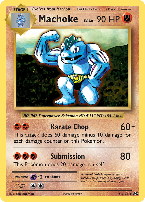 Machoke (58/108) [XY: Evolutions] - Pokémon
