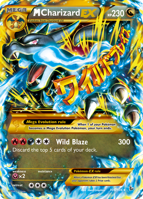 M Charizard EX (108/106) [XY: Flashfire] - Pokémon