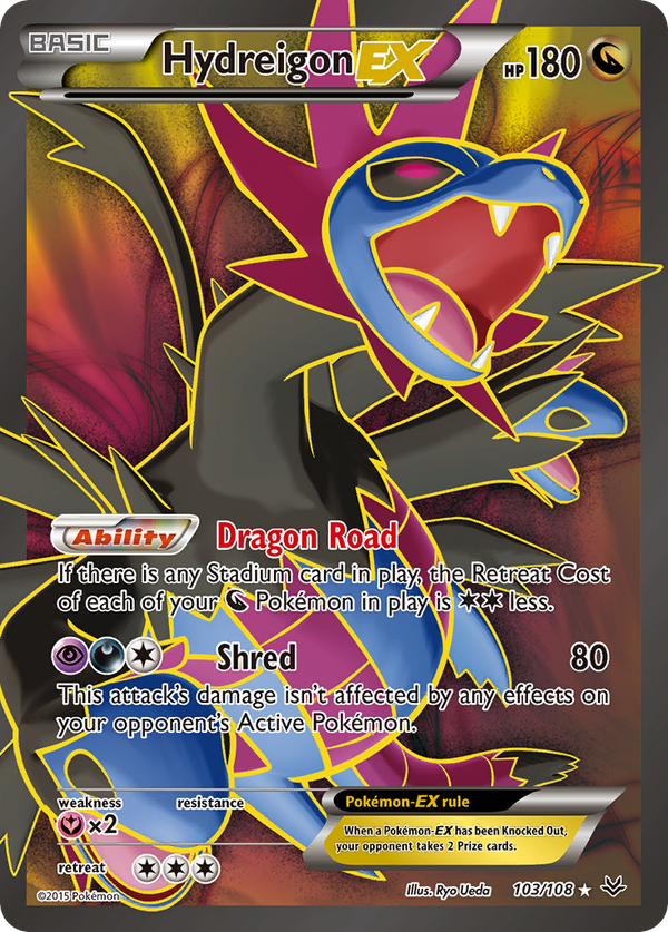 Hydreigon EX (103/108) [XY: Roaring Skies] - Pokémon