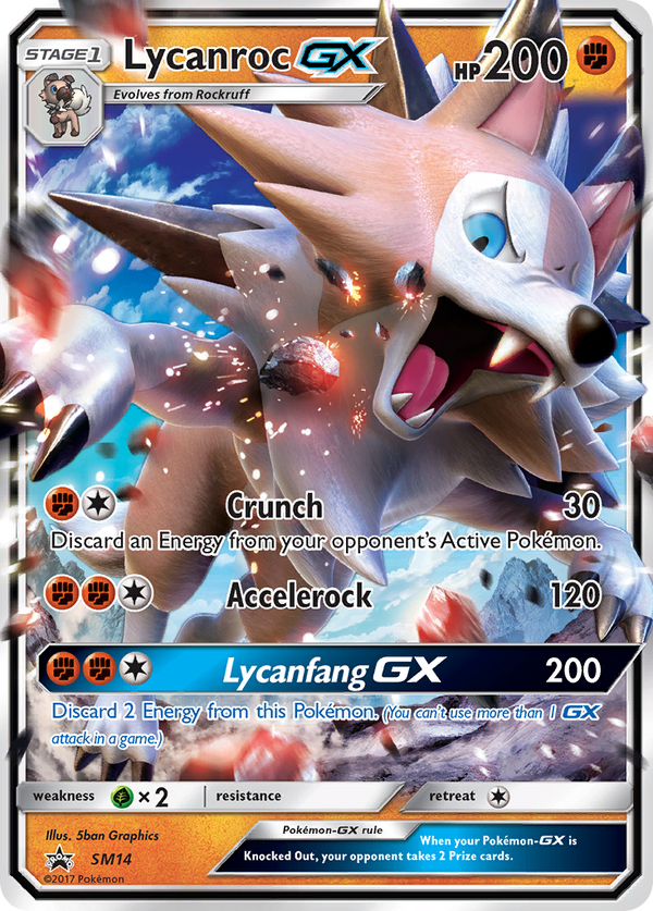 Lycanroc GX (SM14) [Sun & Moon: Black Star Promos] - Pokémon