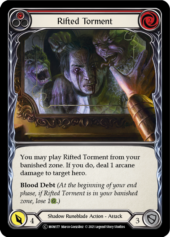 Rifted Torment (Red) [U-MON177] Unlimited Normal - Flesh And Blood
