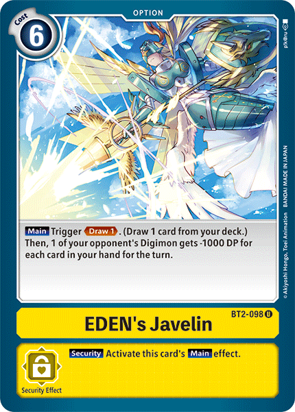 Eden's Javelin [BT2-098] [Release Special Booster Ver.1.5] - Digimon