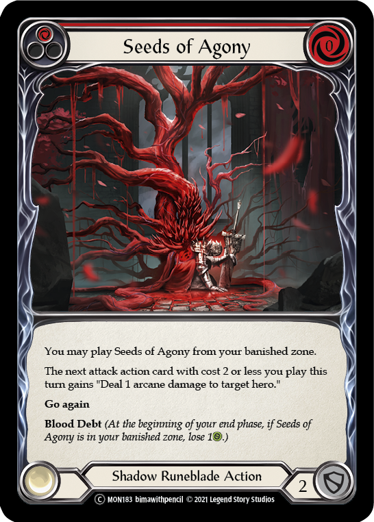 Seeds of Agony (Red) [U-MON183] Unlimited Normal - Flesh And Blood