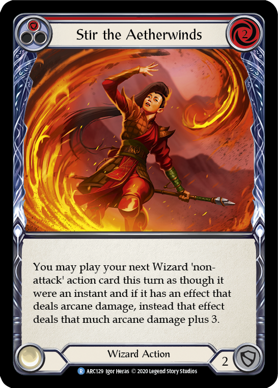 Stir the Aetherwinds (Red) [ARC129] Unlimited Rainbow Foil
