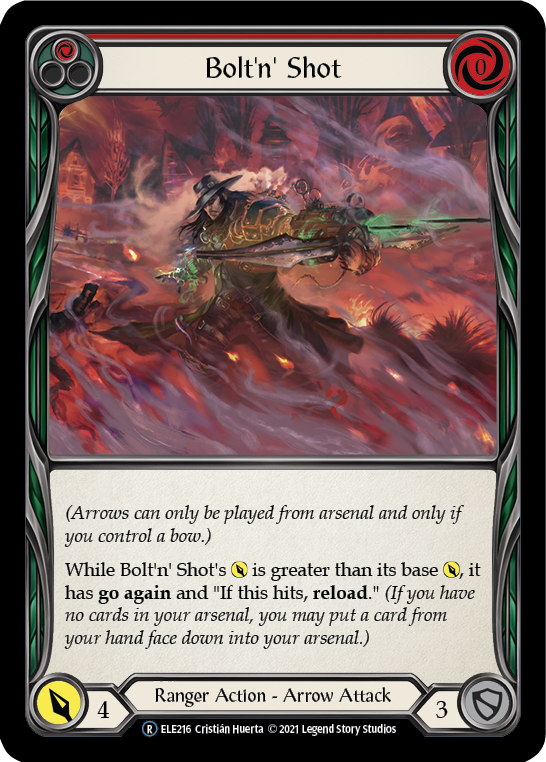Bolt'n' Shot (Red) [U-ELE216] Unlimited Rainbow Foil