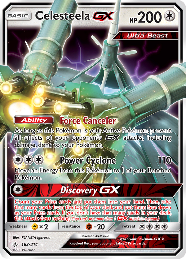Celesteela GX (163/214) [Sun & Moon: Unbroken Bonds] - Pokémon