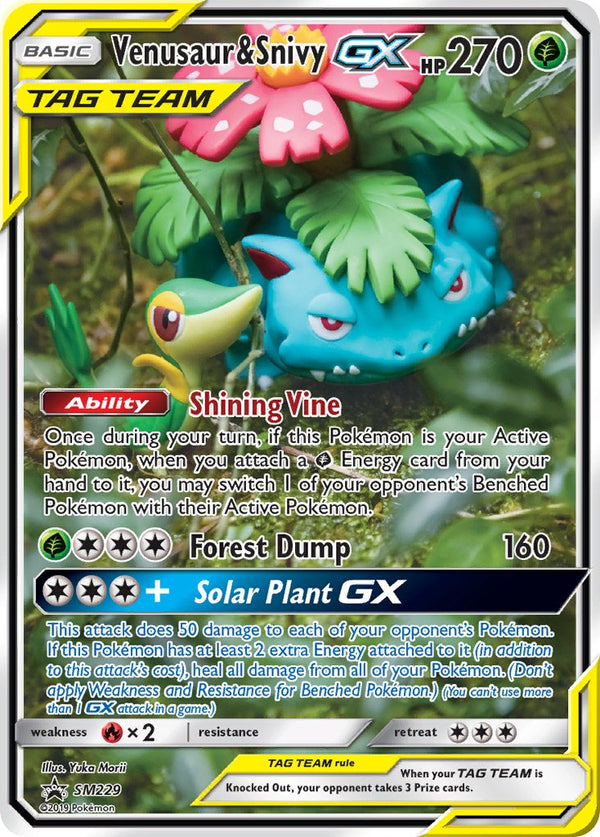 Venusaur & Snivy GX (SM229) [Sun & Moon: Black Star Promos] - Pokémon