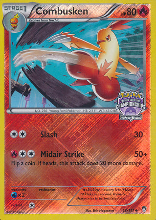 Combusken (13/111) (Championship Promo) [XY: Furious Fists] - Pokémon