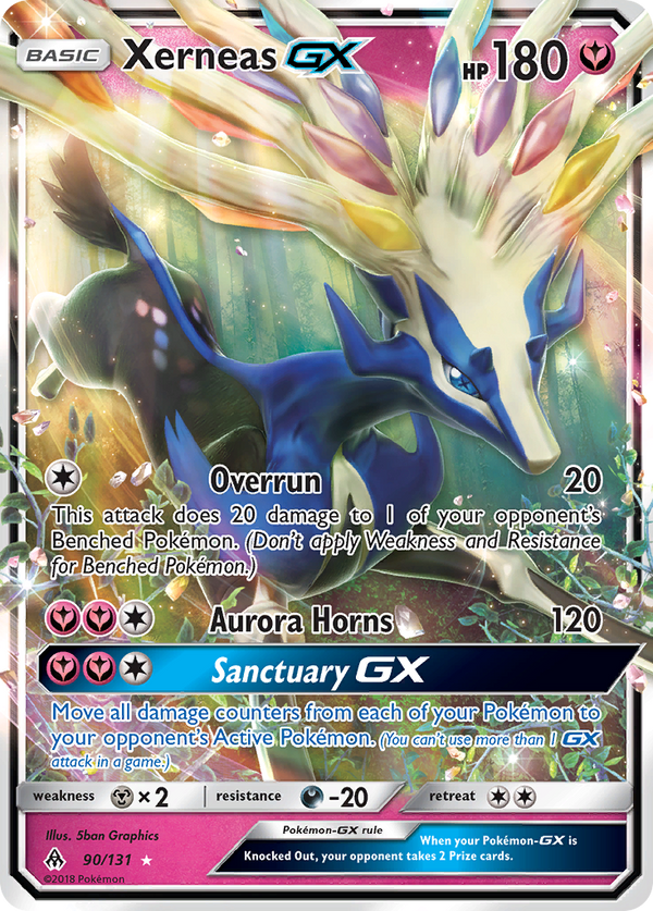 Xerneas GX (90/131) [Sun & Moon: Forbidden Light] - Pokémon