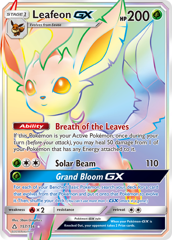 Leafeon GX (157/156) [Sun & Moon: Ultra Prism] - Pokémon