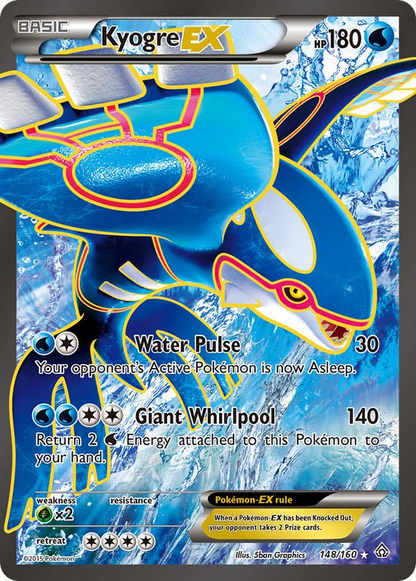Kyogre EX (148/160) [XY: Primal Clash] - Pokémon