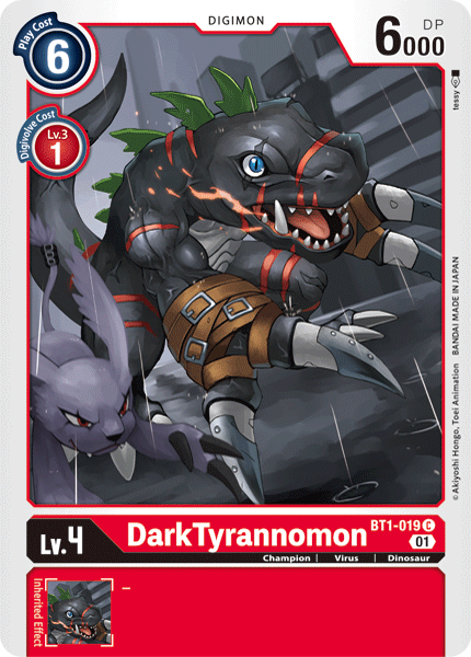 DarkTyrannomon [BT1-019] (Alternative Art) [Starter Deck: Gallantmon] - Digimon