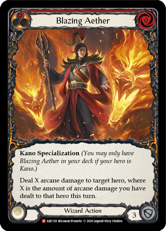 Blazing Aether [ARC118] Unlimited Rainbow Foil
