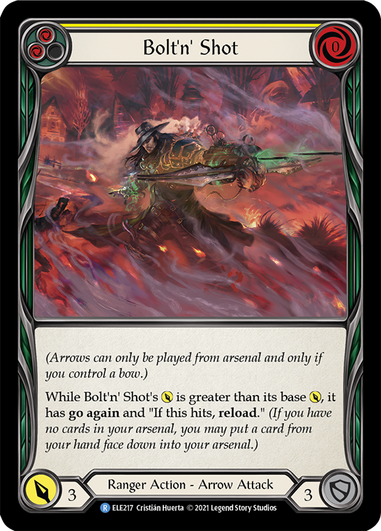 Bolt'n' Shot (Yellow) [ELE217] (Tales of Aria)  1st Edition Normal - Flesh And Blood