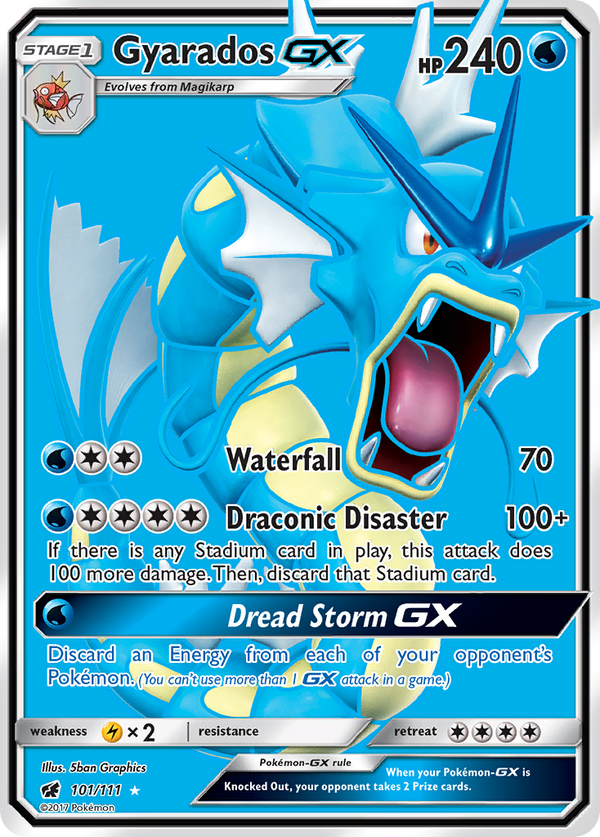 Gyarados GX (101/111) [Sun & Moon: Crimson Invasion] - Pokémon