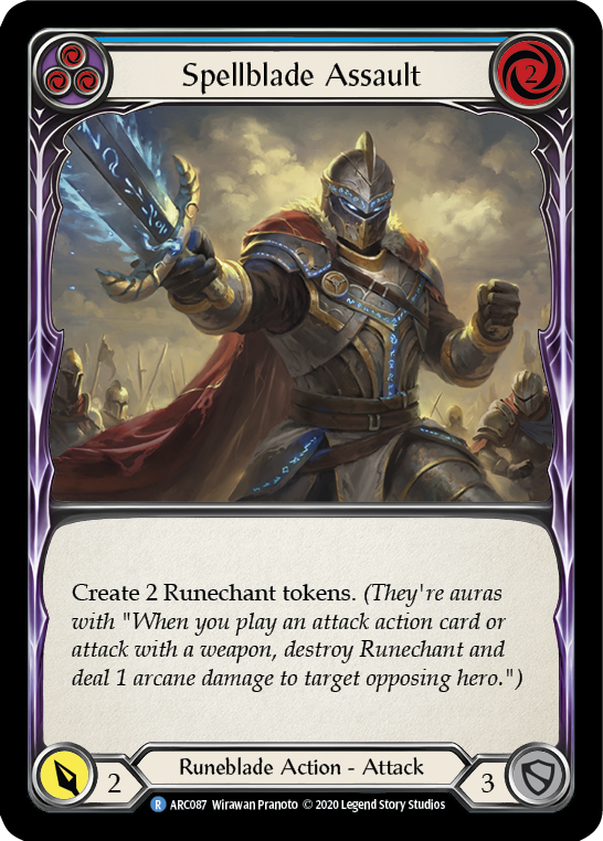 Spellblade Assault (Blue) [ARC087] Unlimited Rainbow Foil