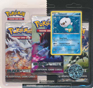 Black & White - 3-Pack Blister (Oshawott) - Package damage