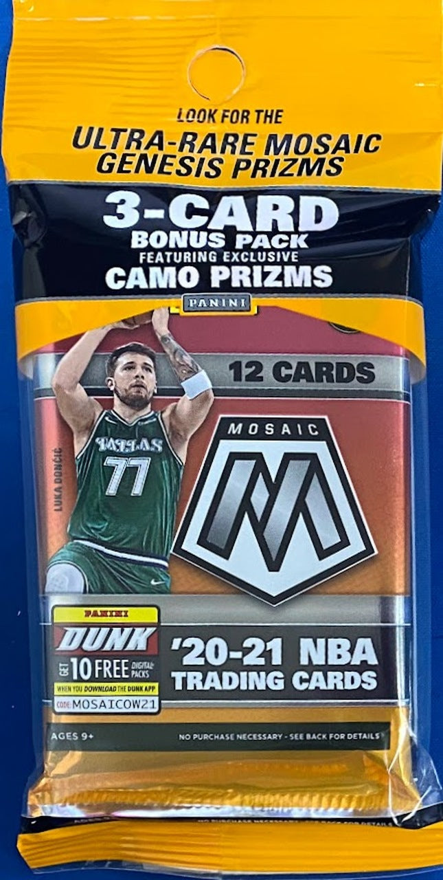 Panini 2020-2021 Mosaic Genesis Prism NBA Fat Packs