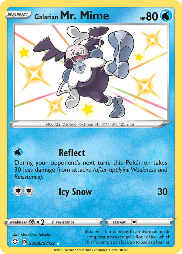 Galarian Mr. Mime (SV020/SV122) [Sword & Shield: Shining Fates] - Pokémon