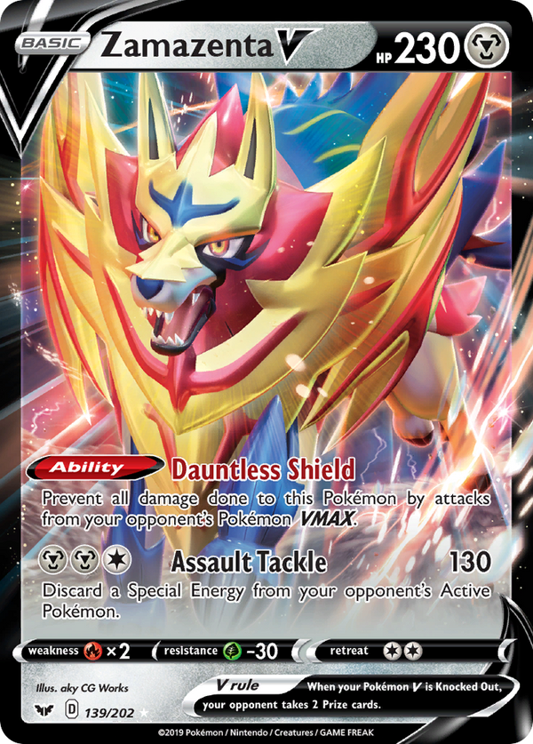 Zamazenta V (139/202) [Sword & Shield: Base Set] - Pokémon