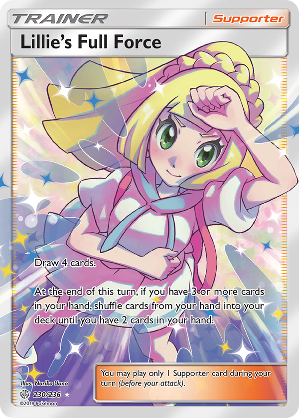 Lillie's Full Force (230/236) [Sun & Moon: Cosmic Eclipse] - Pokémon