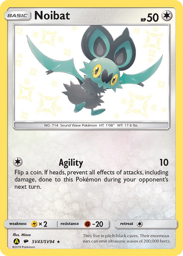 Noibat (SV43/SV94) [Sun & Moon: Hidden Fates - Shiny Vault] - Pokémon