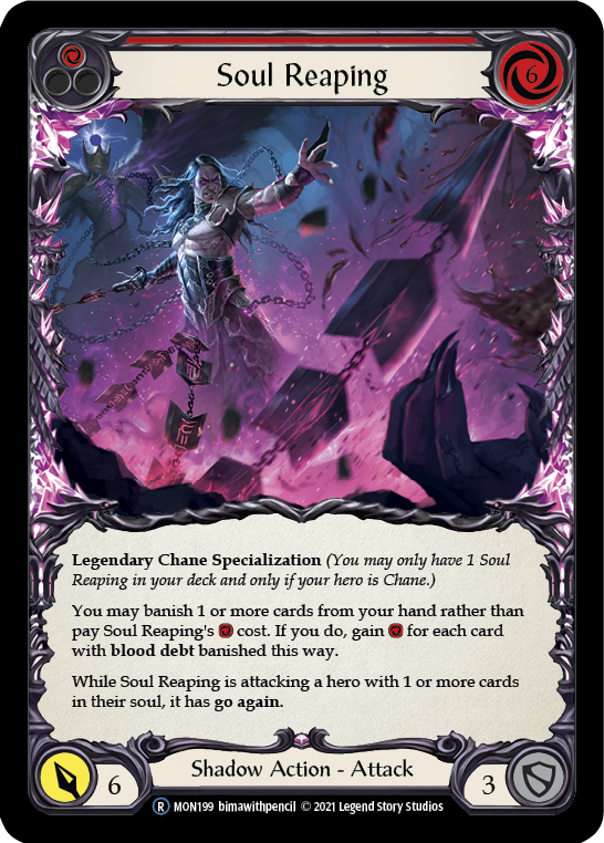 Soul Reaping (Rainbow Foil) [U-MON199-RF] Unlimited Rainbow Foil - Flesh And Blood