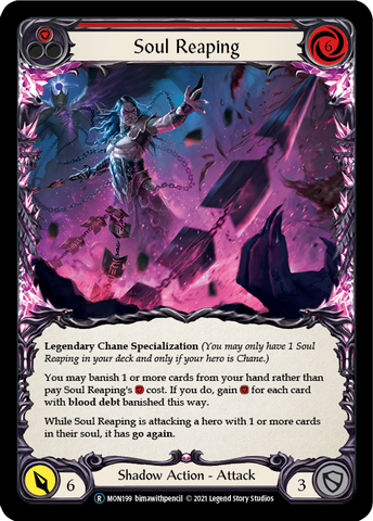 Soul Reaping (Rainbow Foil) [U-MON199-RF] Unlimited Rainbow Foil