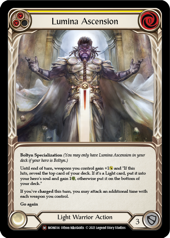 Lumina Ascension (Rainbow Foil) [U-MON034-RF] Unlimited Rainbow Foil