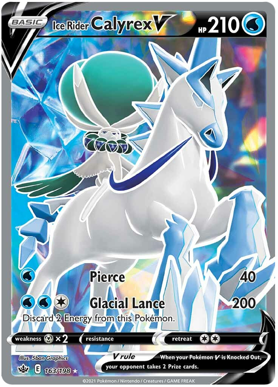 Ice Rider Calyrex V (163/198) [Sword & Shield: Chilling Reign] - Pokémon