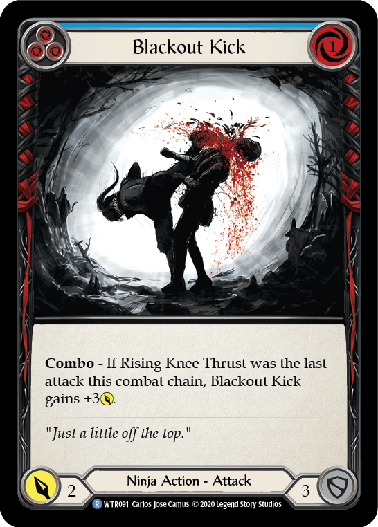 Blackout Kick (Blue) [U-WTR091] (Welcome to Rathe Unlimited)  Unlimited Normal - Flesh And Blood