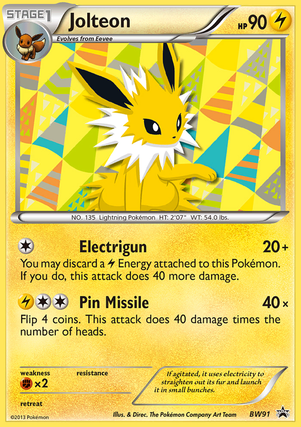 Jolteon (BW91) [Black & White: Black Star Promos] - Pokémon