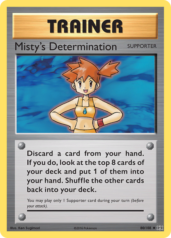 Misty's Determination (80/108) [XY: Evolutions] - Pokémon