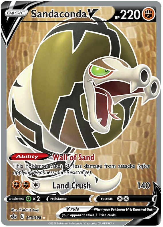 Sandaconda V (175/198) [Sword & Shield: Chilling Reign] - Pokémon