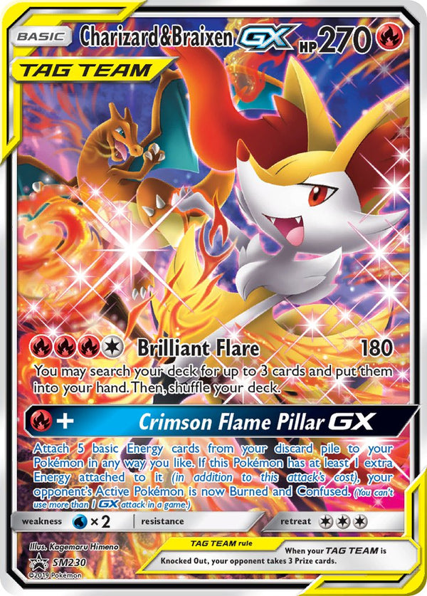 Charizard & Braixen GX (SM230) [Sun & Moon: Black Star Promos] - Pokémon
